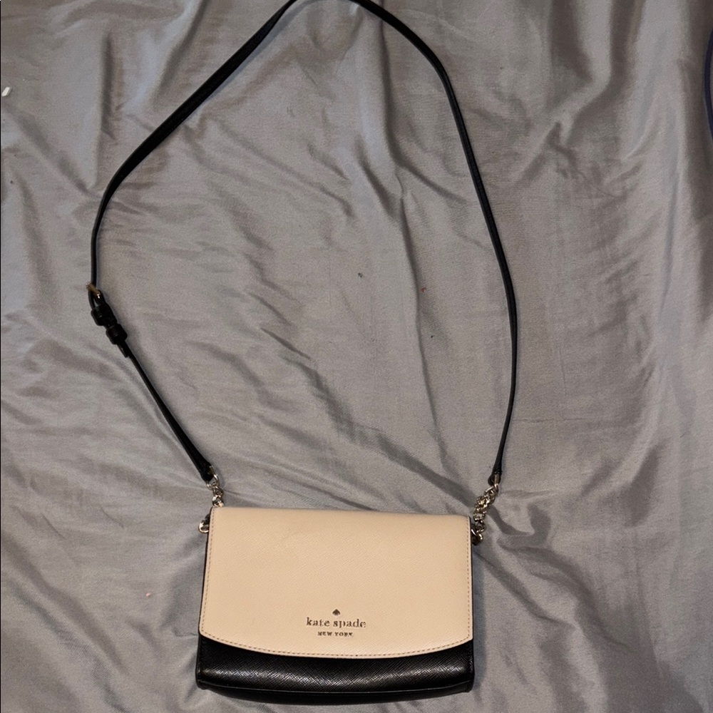 kate spade Black and Cream Crossbody Bag